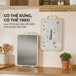 Thớt kháng khuẩn Tabesu 2 mặt, dùng riêng đồ sống, chín an toàn, Thớt chế biến đồ ăn dặm 8