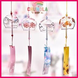 Chuông gió Furin thủy tinh phong cách Nhật Bản treo trang trí nhà cửa 1