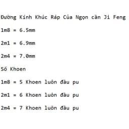 "Lẻ Ngọn Cho Cần Câu Ji Feng Độ Cứng M - Đọt Lẻ Chất Lượng Cao" 3