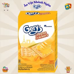 Bánh Quy Phô Mai Gery Cheese Crackers và Bánh Cuộn Gery Crunch Roll Phủ Socola - HÀNG CHÍNH HÃNG 2