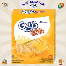 Bánh Quy Phô Mai Gery Cheese Crackers và Bánh Cuộn Gery Crunch Roll Phủ Socola - HÀNG CHÍNH HÃNG 3