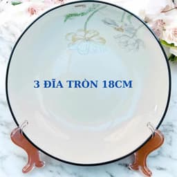 [ GiaDungQueHuong ] Bộ Tô Bát Chén Đĩa Sứ 31 Chi Tiết Họa Tiết Hoa Kim Cương Đồ Sứ Decor Tráng Men Cao Cấp 2