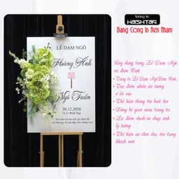 [Bảng In Nền Nhám] Bảng  In Nền Nhám, Bảng Welcome Lễ Dạm Ngõ, Đám Cưới, Ăn Hỏi In Tên Theo Yêu Cầu Trang Trí Buổi Lễ 6