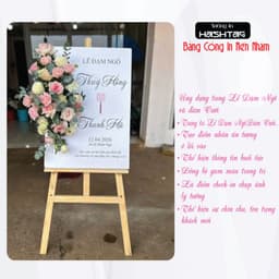 [Bảng In Nền Nhám] Bảng  In Nền Nhám, Bảng Welcome Lễ Dạm Ngõ, Đám Cưới, Ăn Hỏi In Tên Theo Yêu Cầu Trang Trí Buổi Lễ 5