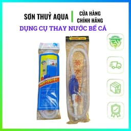 Ống hút cặn phân cá bơm tay thay nước hồ cá hồ thuỷ sinh 1