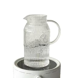 Bộ Bình Nước Thủy Tinh Chịu Nhiệt Bộ Bình Cốc Có Thể Đun Trên Bếp Dung Tích 1,8l Họa Tiết Mặt Trời 7