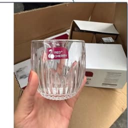 Bộ 6 Cốc Thuỷ Tinh Lượn Sóng Ly Uống Nước Chất Liệu Thủy Tinh Chịu Nhiệt Dung Tích 280ml_MC1 4