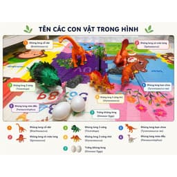 🦖 BỘ ĐỒ CHƠI KHỦNG LONG CHO BÉ – KHÁM PHÁ THẾ GIỚI KỶ JURA 3