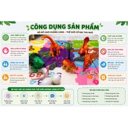🦖 BỘ ĐỒ CHƠI KHỦNG LONG CHO BÉ – KHÁM PHÁ THẾ GIỚI KỶ JURA 4