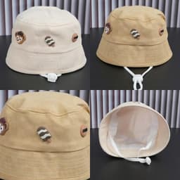 Nón cho bé (3 tháng - 4 tuổi), mũ trẻ em bucket rộng vành hình Que Kem mềm êm -Worldcaps 1