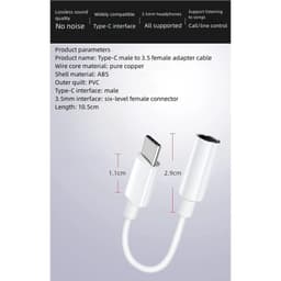 [Combo] Tai Nghe AKG + Jack Chuyển Đổi 3.5 Sang Type C Tiện Lợi Thích Hợp Nhiều Dòng Máy, Tai Nghe Chơi Game Chuyên Dụng 5