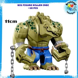 [ Pre Oder ] Đồ chơi mô hình xếp hình nhân vật DC Comics Super Hero Killer Croc Tail Gator - 11cm 2