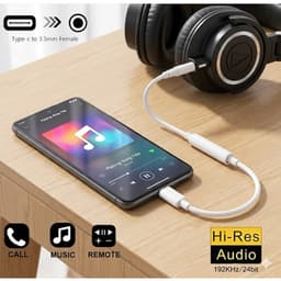 [Xả Hàng] Jack Chuyển Đổi Tai Nghe Type C Sang Jack 3.5 mm Hỗ Trợ Các Dòng Android 5