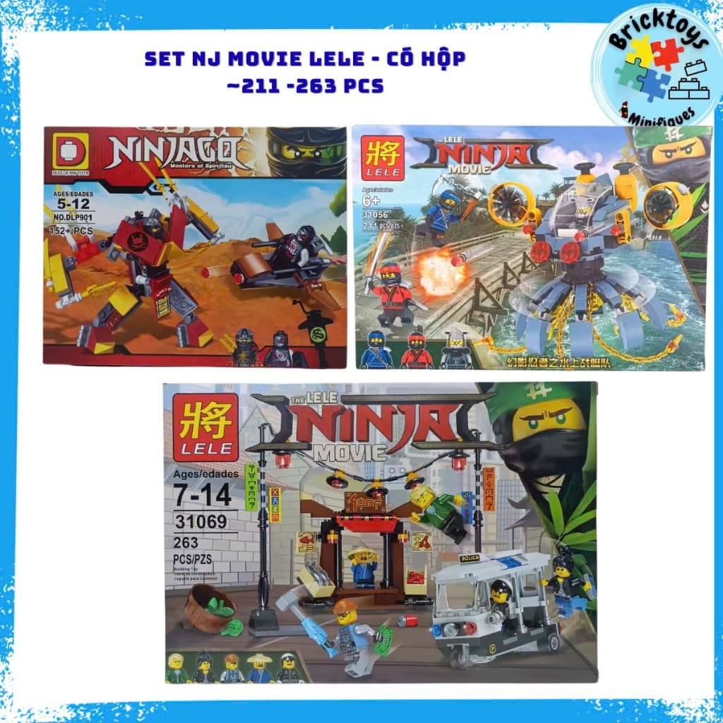 [ Pre Oder ] Đồ chơi mô hình xếp hình nhân vật tổng hợp các set Movie NJ