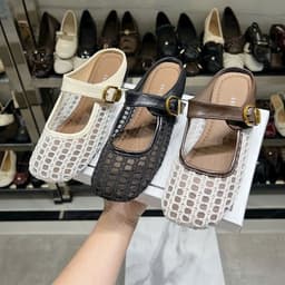 Giày Sục Rọ Đan 𝙔𝙐𝙇𝙄𝙉𝘼 Phối Khuy Hàng Cao Cấp  - LT62 4