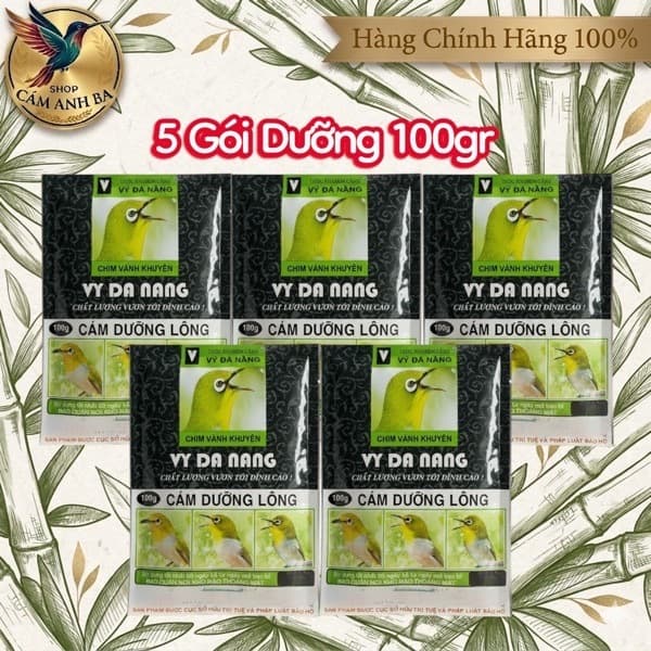 Combo Cám Khuyên Vỹ Đà Nẵng - Cám Dưỡng - Số 1 - Số 2 - Gói 100gr