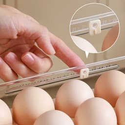 Khay đựng trứng 3 tầng trong suốt. Kệ trứng tủ lạnh gọn gàng tiết kiệm diện tích - Majehome 7