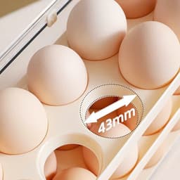 Khay đựng trứng 3 tầng trong suốt. Kệ trứng tủ lạnh gọn gàng tiết kiệm diện tích - Majehome 5