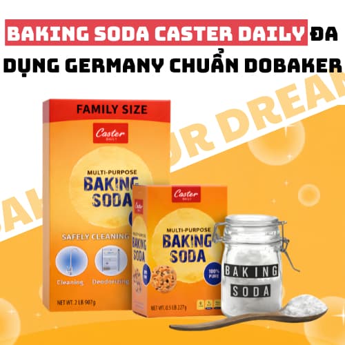 [Ưu Đãi VIP Có Hạn] Bột Baking Soda Caster Daily Nhiều Size