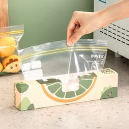 Túi Zip đựng thực phẩm cao cấp – Túi zipper bảo quản trái cây, đồ ăn an toàn 3 size tiện lợi - Majehome 4