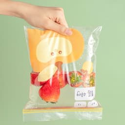 Túi Zip đựng thực phẩm cao cấp – Túi zipper bảo quản trái cây, đồ ăn an toàn 3 size tiện lợi - Majehome 7
