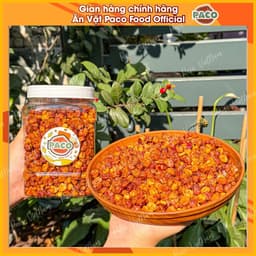 bắp ngô nếp nương sấy giòn mắm tỏi Paco Food hủ 400g-ăn vặt snacsk mới 5