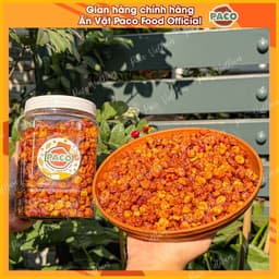 bắp ngô nếp nương sấy giòn mắm tỏi Paco Food hủ 400g-ăn vặt snacsk mới 2