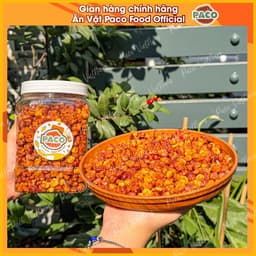 bắp ngô nếp nương sấy giòn mắm tỏi Paco Food hủ 400g-ăn vặt snacsk mới 3