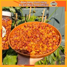 bắp ngô nếp nương sấy giòn mắm tỏi Paco Food hủ 400g-ăn vặt snacsk mới 8