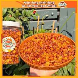 bắp ngô nếp nương sấy giòn mắm tỏi Paco Food hủ 400g-ăn vặt snacsk mới 7