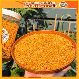 cơm vụn rang sấy mắm tỏi vị ngon Paco Food ăn cực dính ghiền ăn vặt giòn rụm snacks 3
