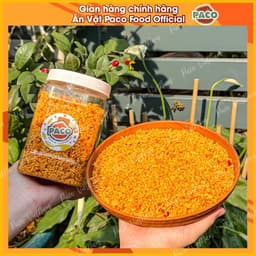 cơm vụn rang sấy mắm tỏi vị ngon Paco Food ăn cực dính ghiền ăn vặt giòn rụm snacks 2