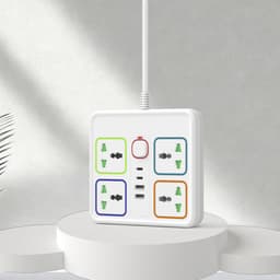 Ổ cắm điện đa năng cao cấp 2500W, Dây dài cổng USB, chống giật an toàn tiện lợi 6