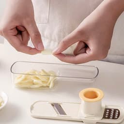 Dụng cụ bào cắt rau củ đa năng 3in1. Dụng cụ bào sợi, thái Lát, nạo củ quả nhỏ gọn tiện lợi - Majehome 6