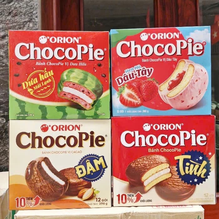 Bánh Chocopie đủ các hương vị hộp 12 chiếc