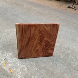 Bàn Gỗ Xà Cừ Tự Nhiên Hình Vuông Kèm Chân Sắt - Xưởng Mộc Maido 8