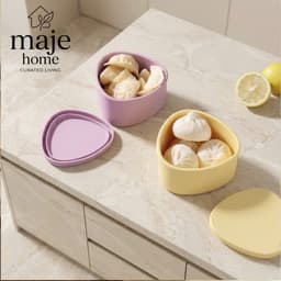 Bộ hộp đựng thực phẩm Silicon Cao Cấp. Hộp bảo quản đồ ăn màu pastel dễ thương - Majehome 4