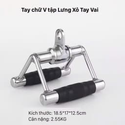 Tay cầm kéo cáp tập gym, Dây thừng kéo xô/ Hàng nhập khẩu -Thế Giới GYM 8