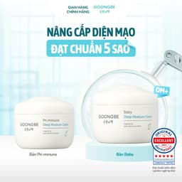 [Da Siêu Khô] Kem Dưỡng Ẩm Cho Bé Bản Chuyên Sâu Chứa Hạt Dưỡng Ẩm GOONGBE Baby Deep Moisture Cream 100ml 4