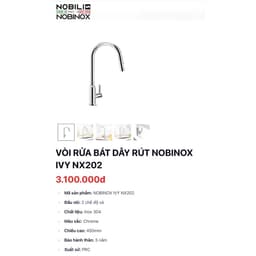 CHẬU RỬA BÁT NOBINOX LIKEN NL725D, Bảo hành 10 năm, NOBINOX LIKEN NL725D 80x50x22cm 8