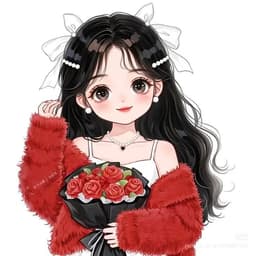 Hình in, hình ủi nhiệt Mẫu Cô Gái Chibi cực Dễ Thương ủi lên quần áo bằng bàn là tại nhà 7