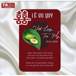 TA 141 - BẢNG TÊN CO DÂU CHÚ RỄ/ BẢNG WELCOME/ BẢNG GIA TIÊN 2