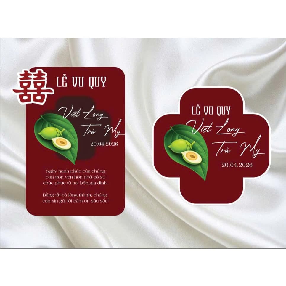 TA 141 - BẢNG TÊN CO DÂU CHÚ RỄ/ BẢNG WELCOME/ BẢNG GIA TIÊN