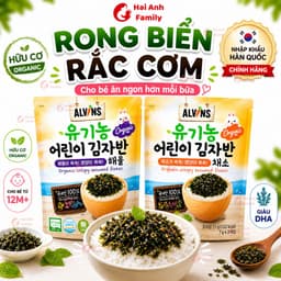 Rong Biển Rắc Cơm Cho Bé Alvins Hữu Cơ 7-21g - Nhập Khẩu Hàn Quốc Giòn Ngon Dễ Ăn 2