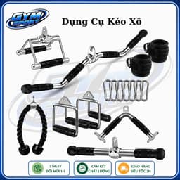 Tay cầm kéo cáp tập gym, Dây thừng kéo xô/ Hàng nhập khẩu -Thế Giới GYM 1