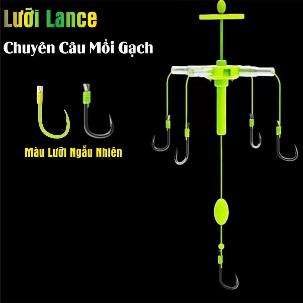 [Combo 3 Vỉ] Lưỡi Câu Lancer, Lưỡi Câu Mồi Gạch, Lưỡi Sắc Bén Cứng Cáp. Hoàng Nam Fishing