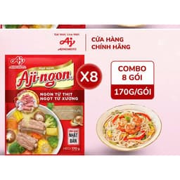 Combo 8 gói Hạt Nêm Aji-ngon® 170g/Gói - Combo 8 gói 1