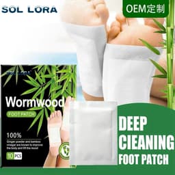Miếng Dán Chân Ngải Cứu Nhật Bản Deep Cleaning Foot Patch 10 Miếng Thư Giãn Bàn Chân, Hỗ Trợ Giảm Mùi Hôi 4