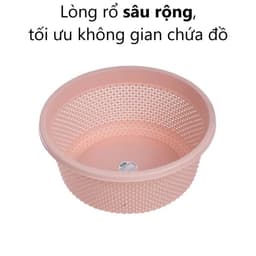 Rổ nắp tròn bi Hokori - Việt Nhật | Rổ nhựa đựng quần áo bé, đồ gia dụng tiện dụng, có nắp 4