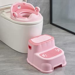 UNMEI- Bệ thu nhỏ bồn cầu cho bé ngồi trên toilet đi vệ sinh cao cấp, chống trơn trượt có tay nắm 4